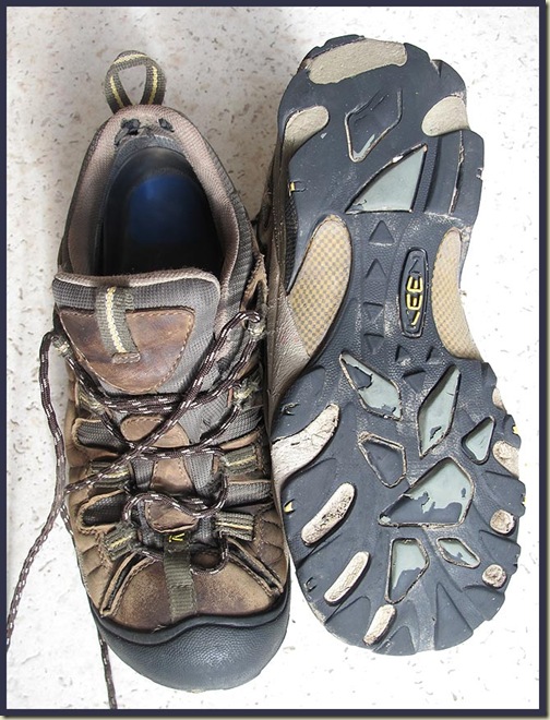 Keen Targhee 11 Walking Shoes after 1400km Keen Targhee 11 Walking Shoes after 1400km