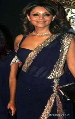 Gauri Khan Shahrukh Khan Wife Saree[6]