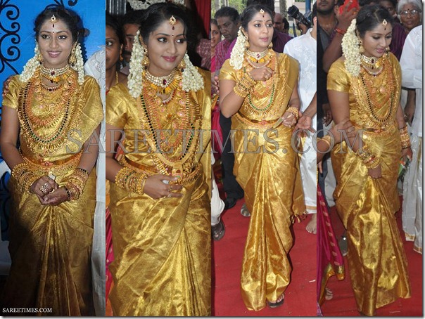 Navya_Nair_Gold_Wedding_Saree Navya_Nair_Gold_Wedding_Saree