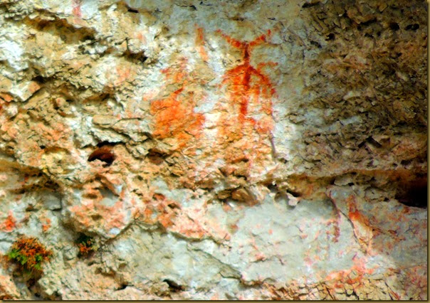 First view of pictographs--not sure if this is a tree or something else pictographs1