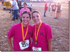 me n amy after race