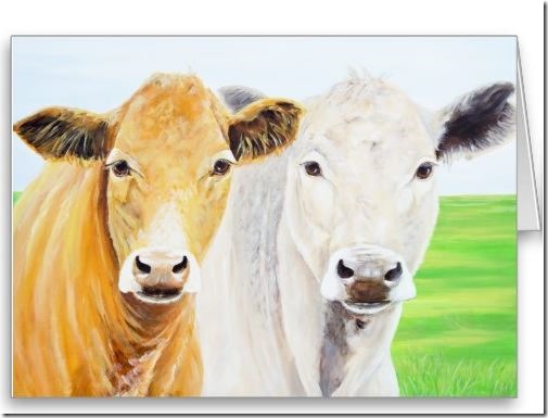 Two Cows notecard