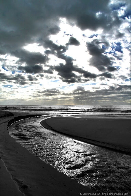 Water running to sea Water running to sea