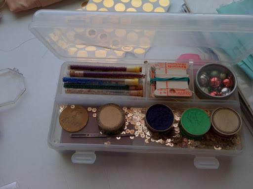 Here a supply box of metallic loveliness.