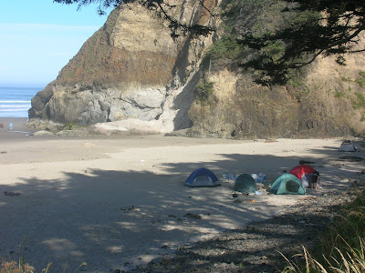 Pitching Tents on the Sand