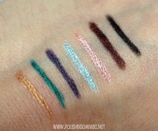 Mally Starlight Liners in Golden, Caribbean Sea, Deep Violet, Ice Blue, Pink Champagne, Espresso and Midnight Mally Starlight Liners in Golden, Caribbean Sea, Deep Violet, Ice Blue, Pink Champagne, Espresso and Midnight