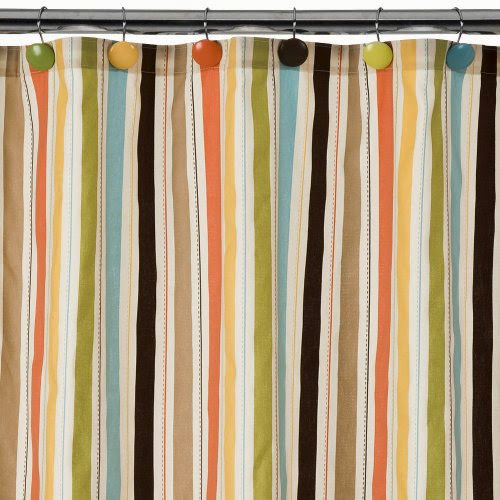 Homestripedshowercurtain Striped Shower Curtain