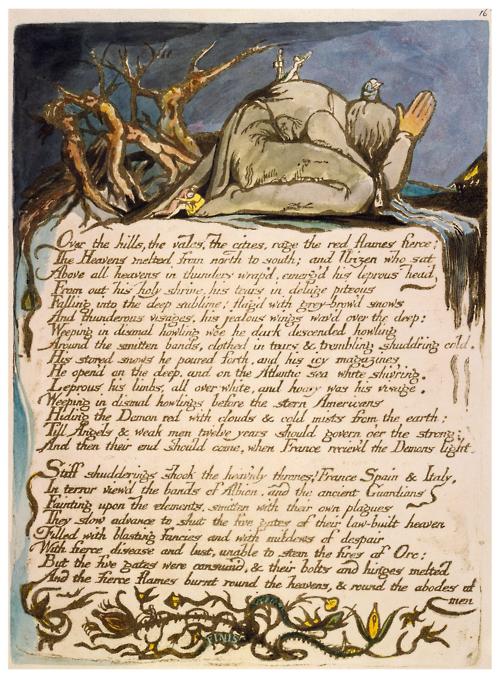 America A Prophecy Plate 18 By William Blake, William Blake