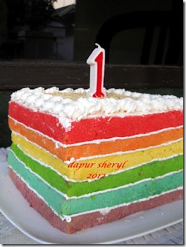rainbow cake kukus