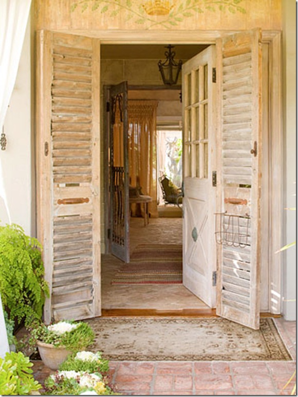 Front Door with Shutters