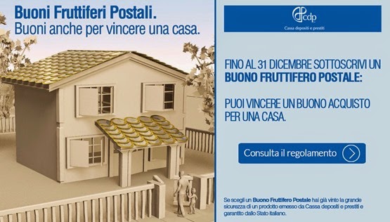 vinci una casa buoni postali