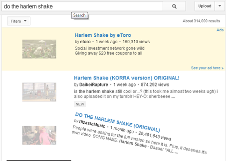 Do the Harlem Shake’ Easter Egg Do the Harlem Shake’ Easter Egg