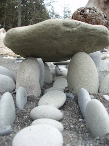 Beach art, Rialto Beach, Olympic N.P.