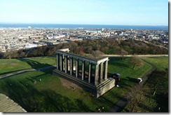 National Monument and northeast of Edinburgh