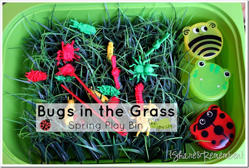 Bugs in the Grass Spring Play Bin