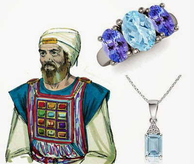 priest aaron breastplate aquamarine stone