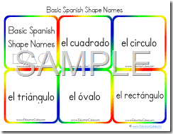 Basic Spanish Shape Names