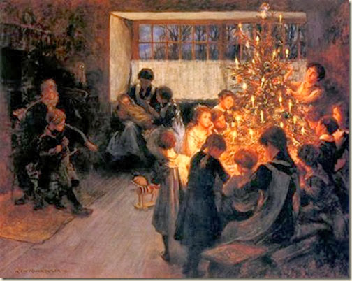 Albert chevalier Tayler, L'arbre de Noël Albert chevalier Tayler, L'arbre de Noël