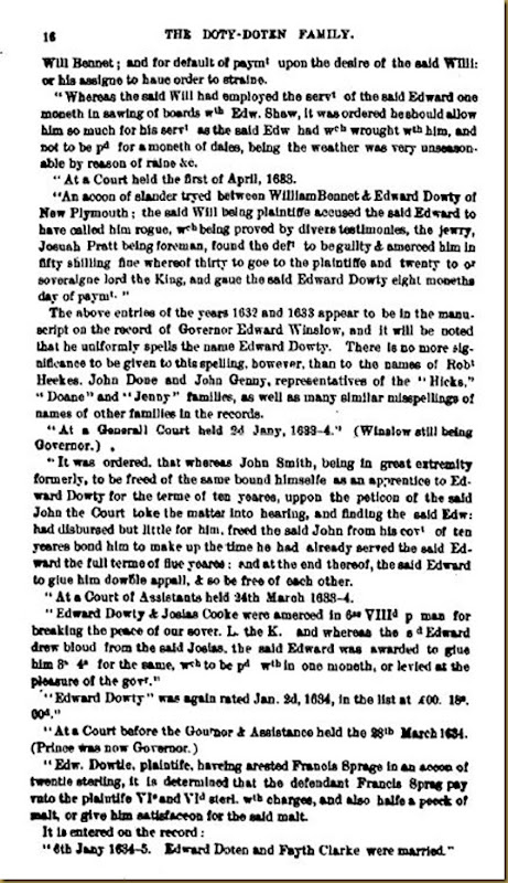 Doty-Doten Family In America - The Family of Edward Doty (11) Doty-Doten Family In America - The Family of Edward Doty (11)