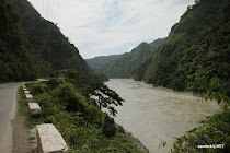 East-west Highway along the Trishuli river, Nepal