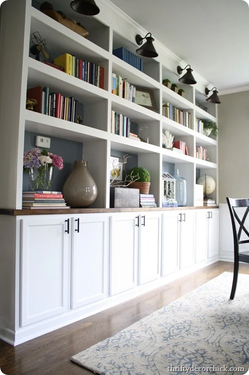 dining room organization built ins