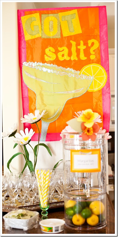 margarita cocktail station