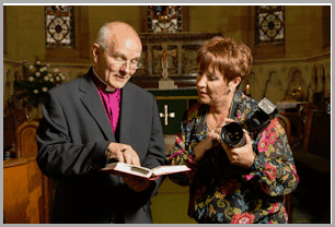 Bishop of Jarrow and Angy Ellis. Picture KeithBlundy