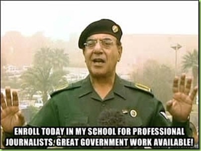 baghdad bob's school of journolism