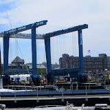 330 ton boat mover (marine travelift) at the Newport Shipyard
