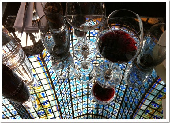Day 3. 9. Lunch on Tuesday - Brasserie Printemps - Mirrored Table