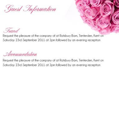 Dome of Pink Roses 4 Guest Information