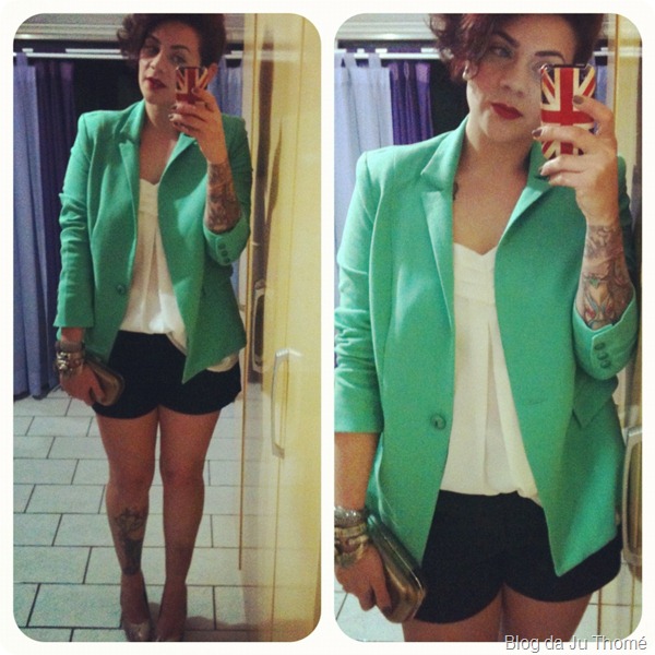 look blazer verde