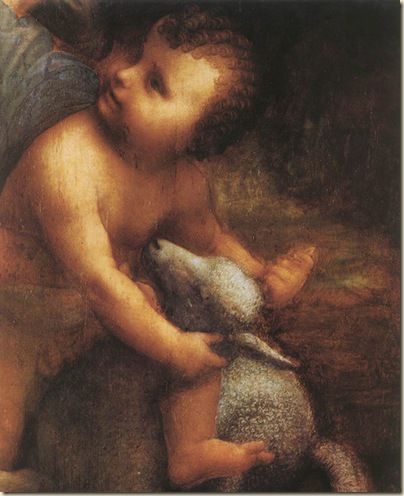 Détail de La Vierge, l'enfant Jésus et St Anne Détail de La Vierge, l'enfant Jésus et St Anne