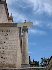 A pillar outside the church of Santa Mar&Atilde;&shy;a de la Alhambra.