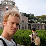 matt at the atomic bomb dome in Hiroshima, Japan 