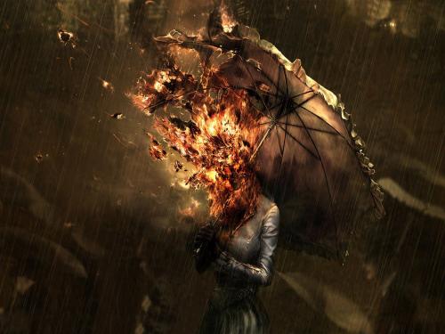 Burning Umbrella, Death