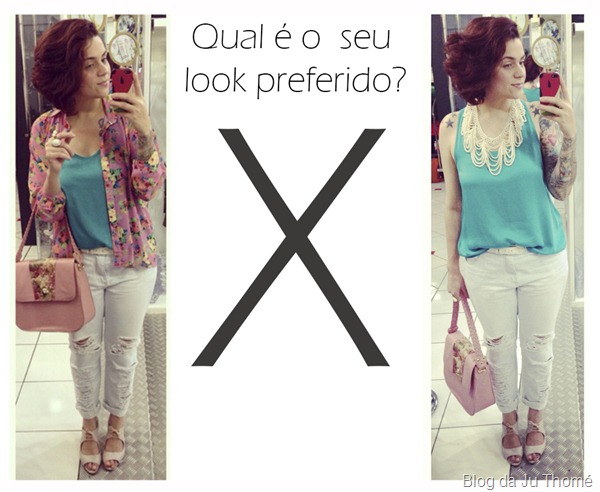 look jeans destroyed, camisa floral e blusa verde (4) look jeans destroyed, camisa floral e blusa verde (4)