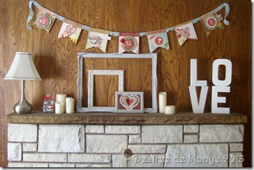 Valentine's mantel