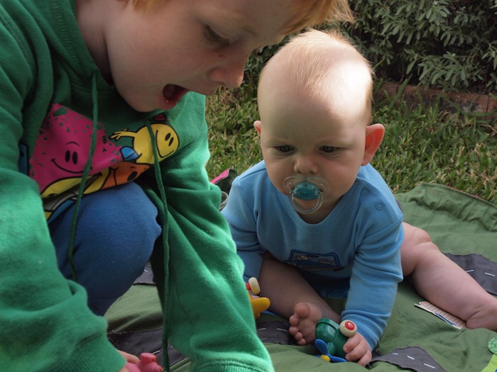brothers at play
