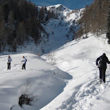 12.02.10 Schneeschuhwanderung Weissenbach - Pircher Alm - Ciaspolata a rio bianco Pircher alm