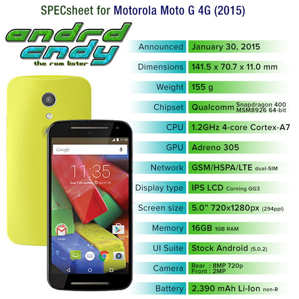 Motorola moto G 4G