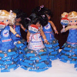 Democratic dolls with Obama candies, by Teana Allen