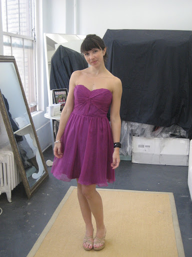 Another option we considered was a sweetheart neckline dress from Ivy & Astor.