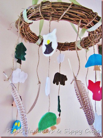 Pink Hammers & Sippy Cups: Woodland Mobile Tutorial