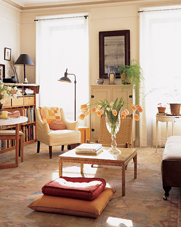 This sun-dappled room is what made the apartment's owner first fall in love with the space. This sun-dappled room is what made the apartment's owner first fall in love with the space.