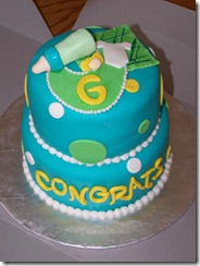 baby shower blue cake