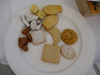 Meetings are always better with snacks. Kristina brought some dipping options for our fondue idea, and we picked our faves. We also looked at cookie shapes for our cider idea.
