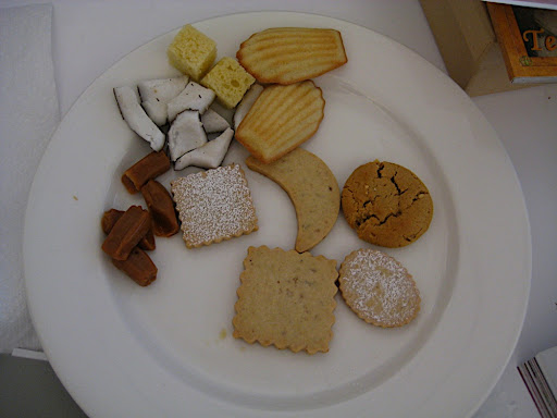 Meetings are always better with snacks. Kristina brought some dipping options for our fondue idea, and we picked our faves. We also looked at cookie shapes for our cider idea.