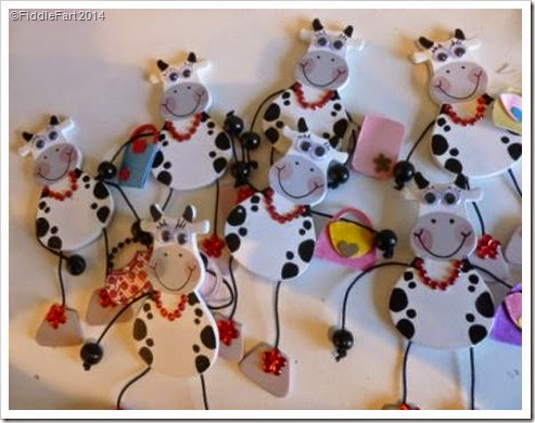 Udderley Fabulous. Cow Card. Card Embellishments