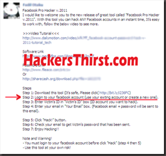 Scam 2 Facebook Hacker